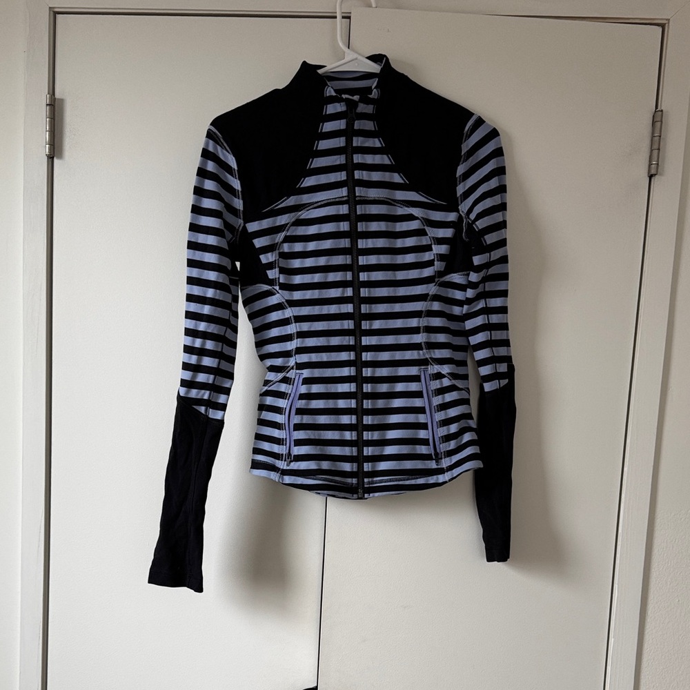 Lululemon Striped Zip-Up Athletic Jacket